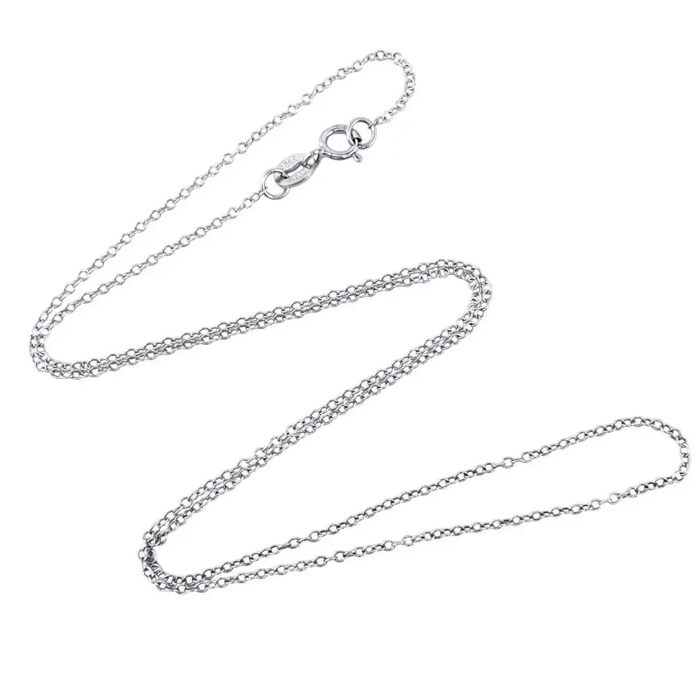 Vintage Sterling Silver 925 Cable Chain Necklace 18